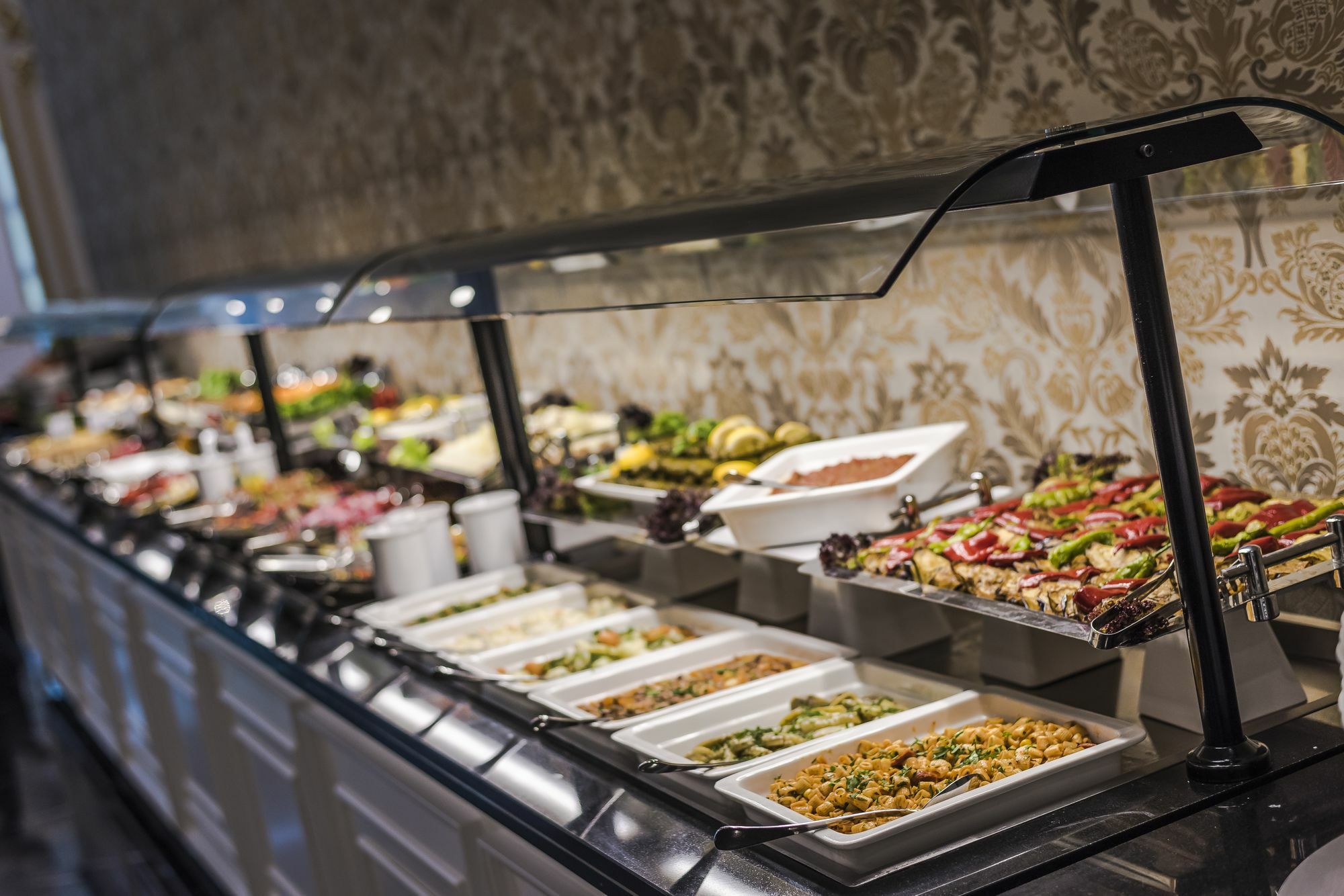 아나돌루 호텔 다운타운 앙카라 외부 사진 A buffet at a restaurant
